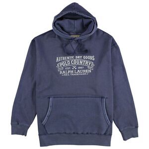 Ralph Lauren Mens Authentic Dry Goods Hoodie Sweatshirt, Blue, NWT
